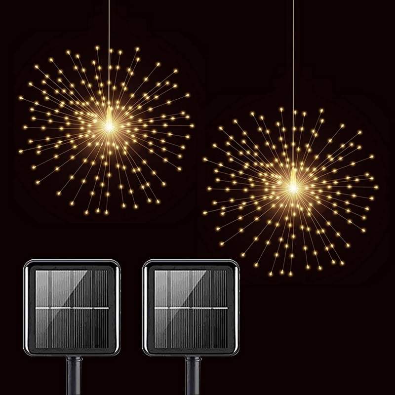 Instalatie De Craciun 5 SIKS, Tip Focuri De Artificii Decorative, Incarcare Panou Solar, 500 Led, 8 Moduri De Iluminare, Lung... Instalatie De Craciun 5 SIKS, Tip Focuri De Artificii Decorative, Incarcare Panou Solar, 500 Led, 8 Moduri De Iluminare, Lung...