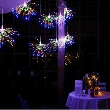Instalatie De Craciun 5 SIKS, Tip Focuri De Artificii Decorative, Incarcare Panou Solar, 500 Led, 8 Moduri De Iluminare, Lung... Instalatie De Craciun 5 SIKS, Tip Focuri De Artificii Decorative, Incarcare Panou Solar, 500 Led, 8 Moduri De Iluminare, Lung...