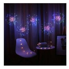 Instalatie De Craciun 5 SIKS, Tip Focuri De Artificii Decorative, Incarcare Panou Solar, 500 Led, 8 Moduri De Iluminare, Lung... Instalatie De Craciun 5 SIKS, Tip Focuri De Artificii Decorative, Incarcare Panou Solar, 500 Led, 8 Moduri De Iluminare, Lung...