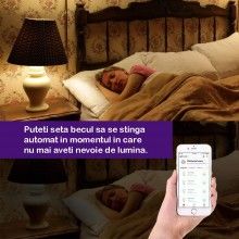 Bec LED Smart RGB SIKS P3, Wi-Fi, E27, 10W, 800 lm, Lumina Alba Si Colorata, Control Vocal, Compatibil Google Assistant, Amaz... Bec LED Smart RGB SIKS P3, Wi-Fi, E27, 10W, 800 lm, Lumina Alba Si Colorata, Control Vocal, Compatibil Google Assistant, Amaz...