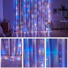 Instalatie luminoasa SIKS tip perdea, 3M × 3M, conectare usb, 8 jocuri de lumini, pentru interior, Telecomanda Inclusa, lumin... Instalatie luminoasa SIKS tip perdea, 3M × 3M, conectare usb, 8 jocuri de lumini, pentru interior, Telecomanda Inclusa, lumin...