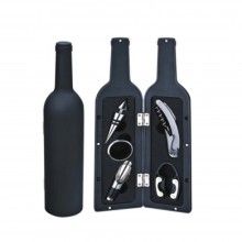 Set Cadou EDAR, Accesorii Vin, 6 Piese Incluse, Ambalaj Sticla De Vin, Negru Set Cadou EDAR, Accesorii Vin, 6 Piese Incluse, Ambalaj Sticla De Vin, Negru