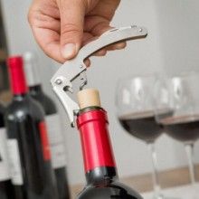 Set Cadou EDAR, Accesorii Vin, 6 Piese Incluse, Ambalaj Sticla De Vin, Negru