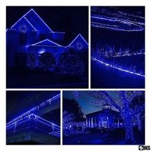 Instalatie Craciun Turturi SIKS, Ghirlanda curgatoare, 10 m, 250 Led-uri, 8 jocuri de lumini, Franjuri, Exterior/Interior, Fi...