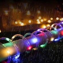 Instalatie De Craciun EDAR Tuburi, 4.5V, 6W, IP44 Rezistent la apa, 10m, 100 led, Multicolor Instalatie De Craciun EDAR Tuburi, 4.5V, 6W, IP44 Rezistent la apa, 10m, 100 led, Multicolor