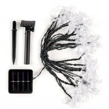 Ghirlanda Luminoasa EDAR Fluturasi, Interior/Exterior, Incarcare Solara Solara, 50 Led-Uri, Lungime 5 M, Protectie Ip44, Mult...