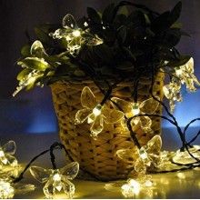 Ghirlanda Luminoasa EDAR Fluturasi, Interior/Exterior, Incarcare Solara Solara, 50 Led-Uri, Lungime 5 M, Protectie Ip44, Alb ... Ghirlanda Luminoasa EDAR Fluturasi, Interior/Exterior, Incarcare Solara Solara, 50 Led-Uri, Lungime 5 M, Protectie Ip44, Alb ...