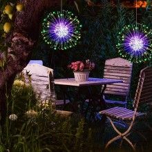 Instalatie De Craciun EDAR 5 Tip Focuri De Artificii Decorative, Interconectabila,500 Led, 8 Moduri De Iluminare, Lungime 5m,...