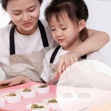 Dispozitiv EDAR pentru coltunasi, paste ravioli sau gnocchi, 8 recipiente, roz