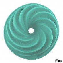 Forma SIKS pentru Copt Prajituri, Tort, Material Silicon, Rotunda, 22x9.5 cm, Turcoaz