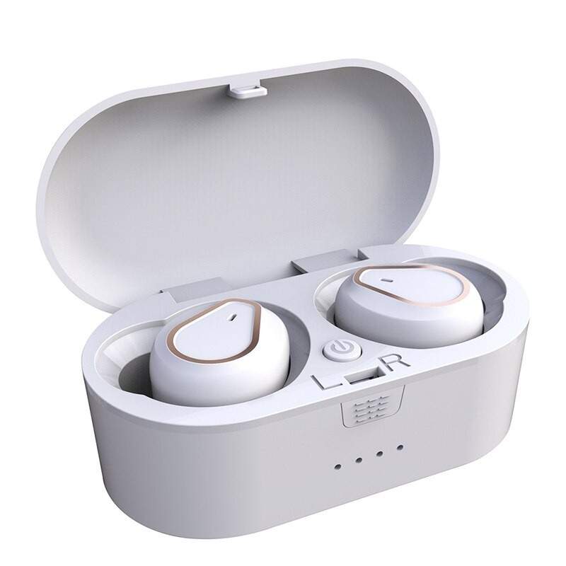 Casti Wireless SIKS® Bluetooth V5.0, sunet de inalta calitate, microfon incorporat, reduce zgomotul, CA207, culoare alb