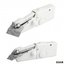 Mini masina de cusut EDAR, Portabila, Usor de Utilizat, Functionare pe Baterii, Alb