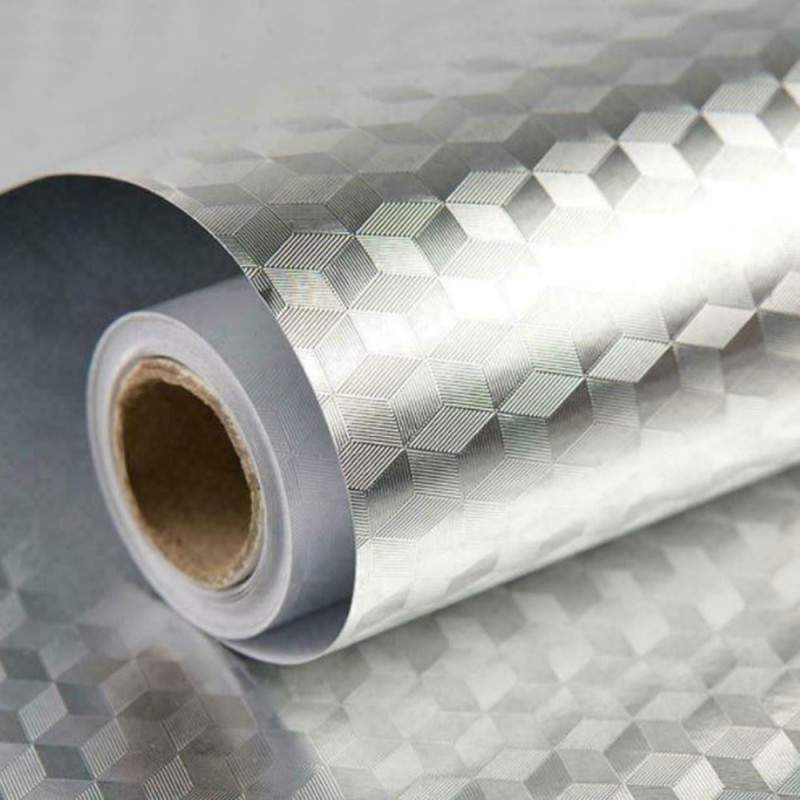 Folie Autoadeziva SIKS pentru Bucatarie, Tip Aluminiu, Rola, 60 cm x 2 m, Argintiu Folie Autoadeziva SIKS pentru Bucatarie, Tip Aluminiu, Rola, 60 cm x 2 m, Argintiu