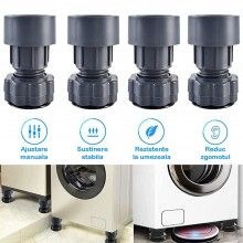 Set de 4 Picioruse Antiaderente SIKS, Tampon Anti-Vibratie, Suport Anti-Zgomot si Antiderapante pentru Electrocasnice/Mobilie... Set de 4 Picioruse Antiaderente SIKS, Tampon Anti-Vibratie, Suport Anti-Zgomot si Antiderapante pentru Electrocasnice/Mobilie...
