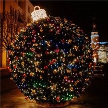 Instalatie De Craciun Liniara SIKS, 30 M, 400 LED -uri, Cu 8 jocuri de lumini, Pentru Exterior/Interior, Fir Verde Inchis, Mu...