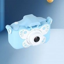 Camera Foto/Video SIKS Pentru Copii Model Fluture, Ecran LCD De 2.0 Inch, Camera Duala, Jocuri, Rezolutie Foto 20MP, Video 10...