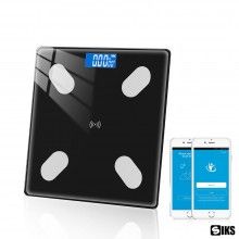 Cantar de Baie Corporal Smart Digital SIKS ABJ178, Conectare Bluetooth, Afisaj LCD, Greutate Maxima 180 KG, Indice de Masa Co...