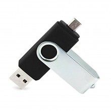 Stick Memorie SIKS, 8 GB, 2 IN 1, cu USB 3.0 si micro-USB, Rotativ 360⁰, Waterproof, Compatibil cu Smart Phone, Computer, Tab...