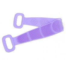 Banda Pentru Igiena Corporala EDAR, 2in1, Masaj Si Exfoliere, Activeaza circulatia, Silicon moale, 71.5x7.5, Mov