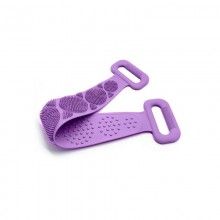 Banda Pentru Igiena Corporala EDAR, 2in1, Masaj Si Exfoliere, Activeaza circulatia, Silicon moale, 71.5x7.5, Mov