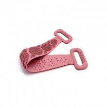 Banda Pentru Igiena Corporala EDAR, 2in1, Masaj Si Exfoliere, Activeaza circulatia, Silicon moale, 71.5x7.5, Roz