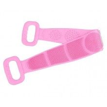 Banda Pentru Igiena Corporala EDAR, 2in1, Masaj Si Exfoliere, Activeaza circulatia, Silicon moale, 71.5x7.5, Roz