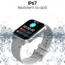 Ceas Smartwatch SIKS, Termometru, Saturatie Oxigen, Ritm Cardiac, Tensiune Arteriala, Notificari, Pedometru, Monitorizare som... Ceas Smartwatch SIKS, Termometru, Saturatie Oxigen, Ritm Cardiac, Tensiune Arteriala, Notificari, Pedometru, Monitorizare som...