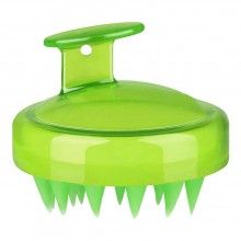 Perie SIKS pentru Masaj Capilar, Samponare si Curatare Scalp, Stimulare Crestere Par, Silicon, Verde