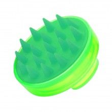 Perie SIKS pentru Masaj Capilar, Samponare si Curatare Scalp, Stimulare Crestere Par, Silicon, Verde