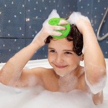 Perie SIKS pentru Masaj Capilar, Samponare si Curatare Scalp, Stimulare Crestere Par, Silicon, Verde