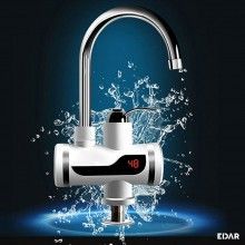 Robinet electric instant EDAR, Montare pe Chiuveta, Incalzire Rapida a Apei, Afisaj LCD al Temperaturii, Rotatie 360 Grade, Alb Robinet electric instant EDAR, Montare pe Chiuveta, Incalzire Rapida a Apei, Afisaj LCD al Temperaturii, Rotatie 360 Grade, Alb