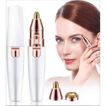 Trimmer facial EDAR, 2 in 1, cu Baterii, Usor de Folosit, Alb