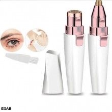 Trimmer facial EDAR, 2 in 1, cu Baterii, Usor de Folosit, Alb