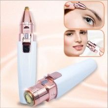 Trimmer facial EDAR, 2 in 1, cu Baterii, Usor de Folosit, Alb