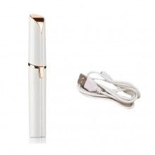 Epilator Facial EDAR, Cu Incarcare USB, Lumina LED, Alb