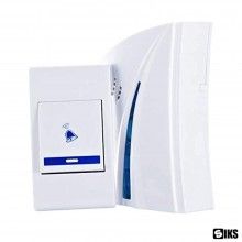 Sonerie Wireless SN1 SIKS cu Lumini Si Baterii, 100 m, Alba