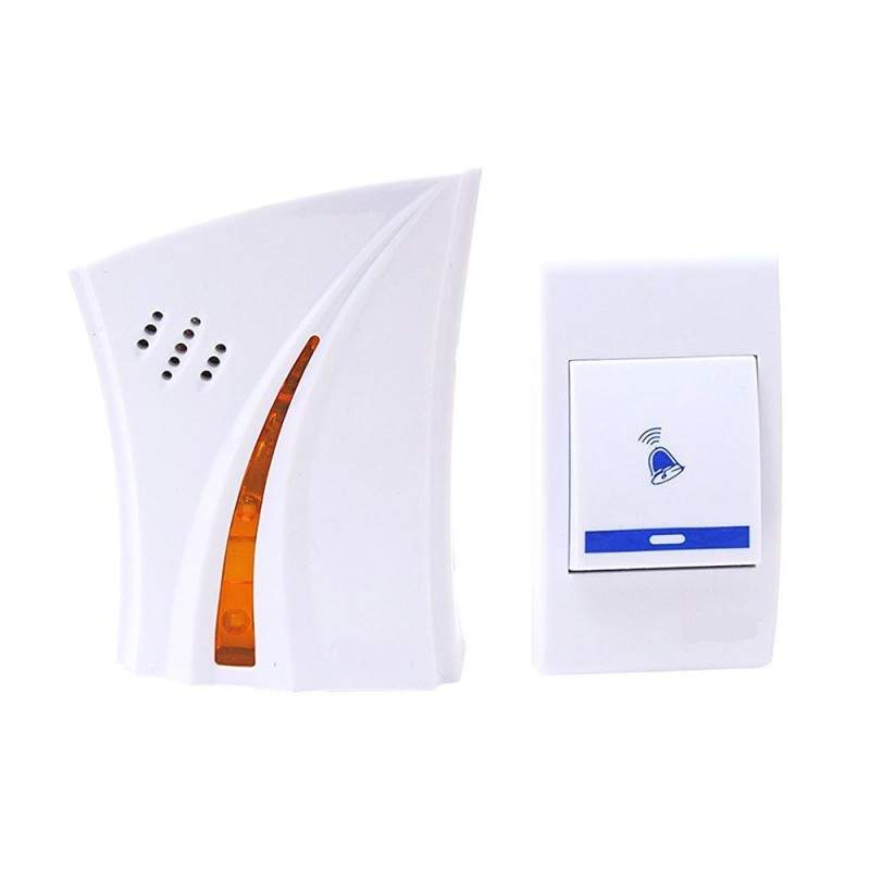 Sonerie Wireless SN1 SIKS Cu Lumini, La Priza, 100 m, Alba