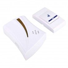 Sonerie Wireless SN1 SIKS Cu Lumini, La Priza, 100 m, Alba