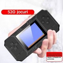 Consola S8 Gameplayer SIKS, 520 De Jocuri Instalate, 3.0 Inch, Cu Jocuri Incluse, Negru