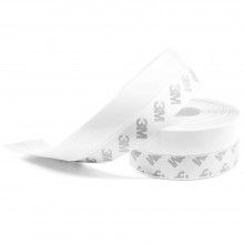 Set 2 x Banda de Etansare din Silicon SIKS, Pentru Usa, Fereastra, Cabina de Dus, Transparenta, 25 mm x 1,8 m + 45 mm x 1,8 m