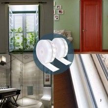 Set 2 x Banda de Etansare din Silicon SIKS, Pentru Usa, Fereastra, Cabina de Dus, Transparenta, 25 mm x 1,8 m + 45 mm x 1,8 m