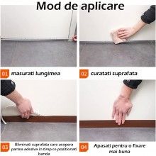 Set 2 x Banda de Etansare din Silicon SIKS, Pentru Usa, Fereastra, Cabina de Dus, Transparenta, 25 mm x 1,8 m + 45 mm x 1,8 m