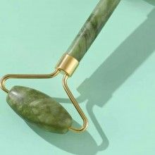 Set 2 x Rola de Masaj Facial SIKS tip Gua Sha, Piatra de Jad, Pentru Fata si Corp, Anti-Rid, Verde Set 2 x Rola de Masaj Facial SIKS tip Gua Sha, Piatra de Jad, Pentru Fata si Corp, Anti-Rid, Verde