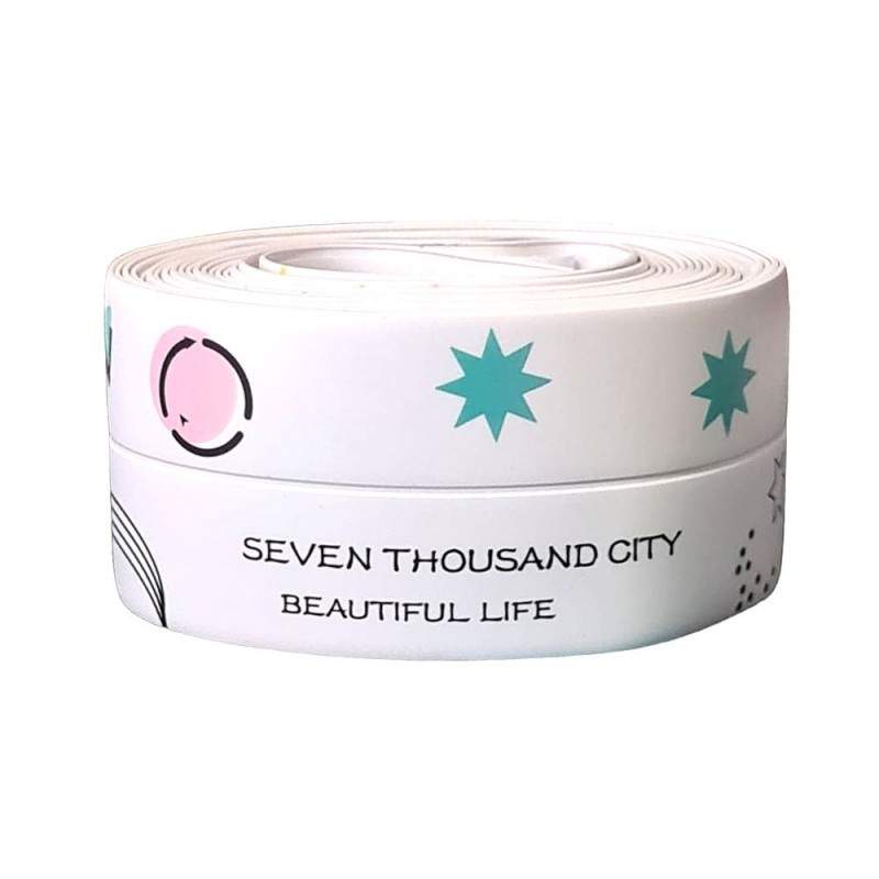 Banda Adeziva Izolanta SIKS, Antistropi, Pentru Baie si Bucatarie, Rezistenta, Usor de Curatat, 3.2 m, Model "Beautiful Life" Banda Adeziva Izolanta SIKS, Antistropi, Pentru Baie si Bucatarie, Rezistenta, Usor de Curatat, 3.2 m, Model "Beautiful Life"