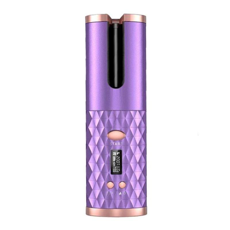 Ondulator fara Fir SIKS, Portabil, Incarcare USB, Wireless, Auriu/Mov