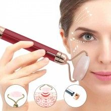 Aparat EDAR® pentru masaj facial, rola pentru diminiarea ridurilor, aspect sanatos al tenului, maner rosu Aparat EDAR® pentru masaj facial, rola pentru diminiarea ridurilor, aspect sanatos al tenului, maner rosu