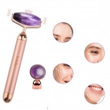 Aparat EDAR® pentru masaj facial, rola pentru diminiarea ridurilor, aspect sanatos al tenului, maner mov Aparat EDAR® pentru masaj facial, rola pentru diminiarea ridurilor, aspect sanatos al tenului, maner mov