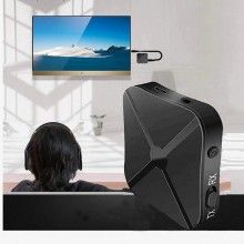 Transmitator si receptor audio EDAR KN319,Bluetooth 5.0, 2 in 1, Audio stereo, Jack 3,5 mm, Wireless, pentru TV, PC, Laptop, ...