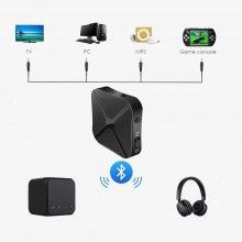 Transmitator si receptor audio EDAR KN319,Bluetooth 5.0, 2 in 1, Audio stereo, Jack 3,5 mm, Wireless, pentru TV, PC, Laptop, ...