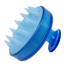Perie SIKS pentru Masaj Capilar, Samponare si Curatare Scalp, Stimulare Crestere Par, Silicon, Albastru